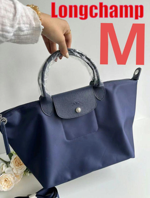 Longchamp Le Pliage Neo Shoulder Bag M Navy New From Japan | eBay
