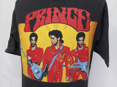 Rare Vintage 1990 Prince Tour Concert T-Shirt Black Cotton He