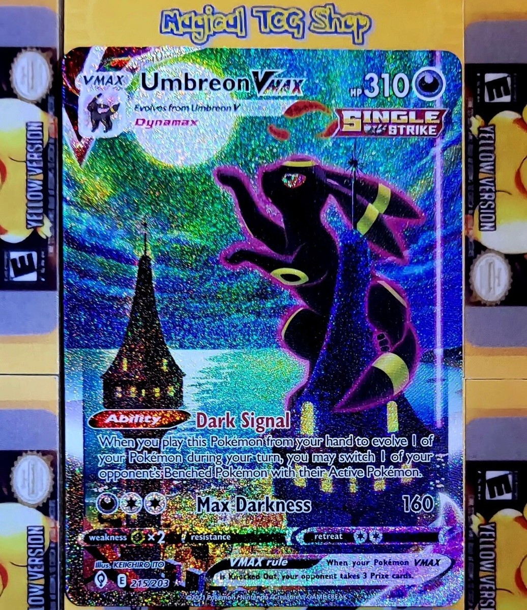 Pokemon Umbreon VMAX 215/203 Secret Rare SWSH Evolving Skies Alt