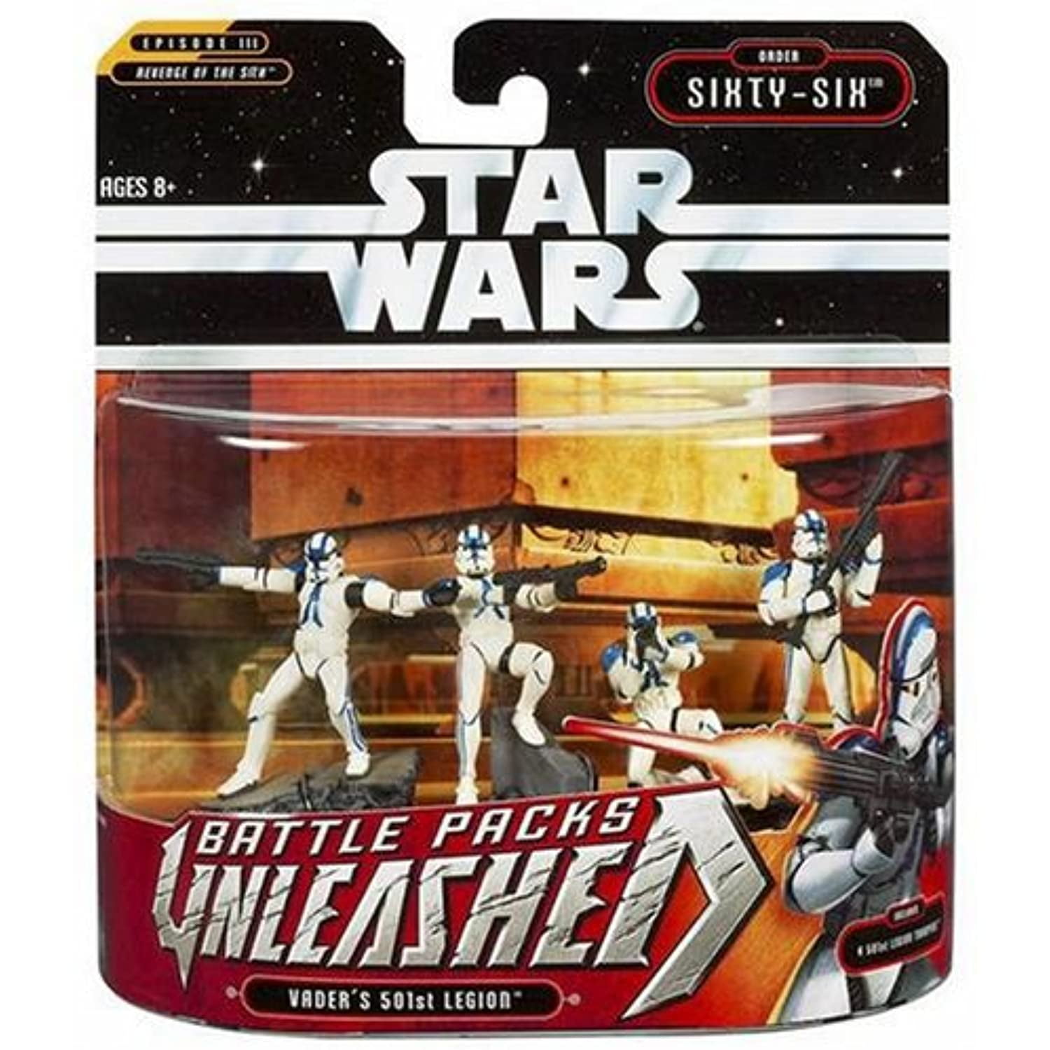 Star Wars Battle Pack Unleashed Figures, Darth Vader's 501st