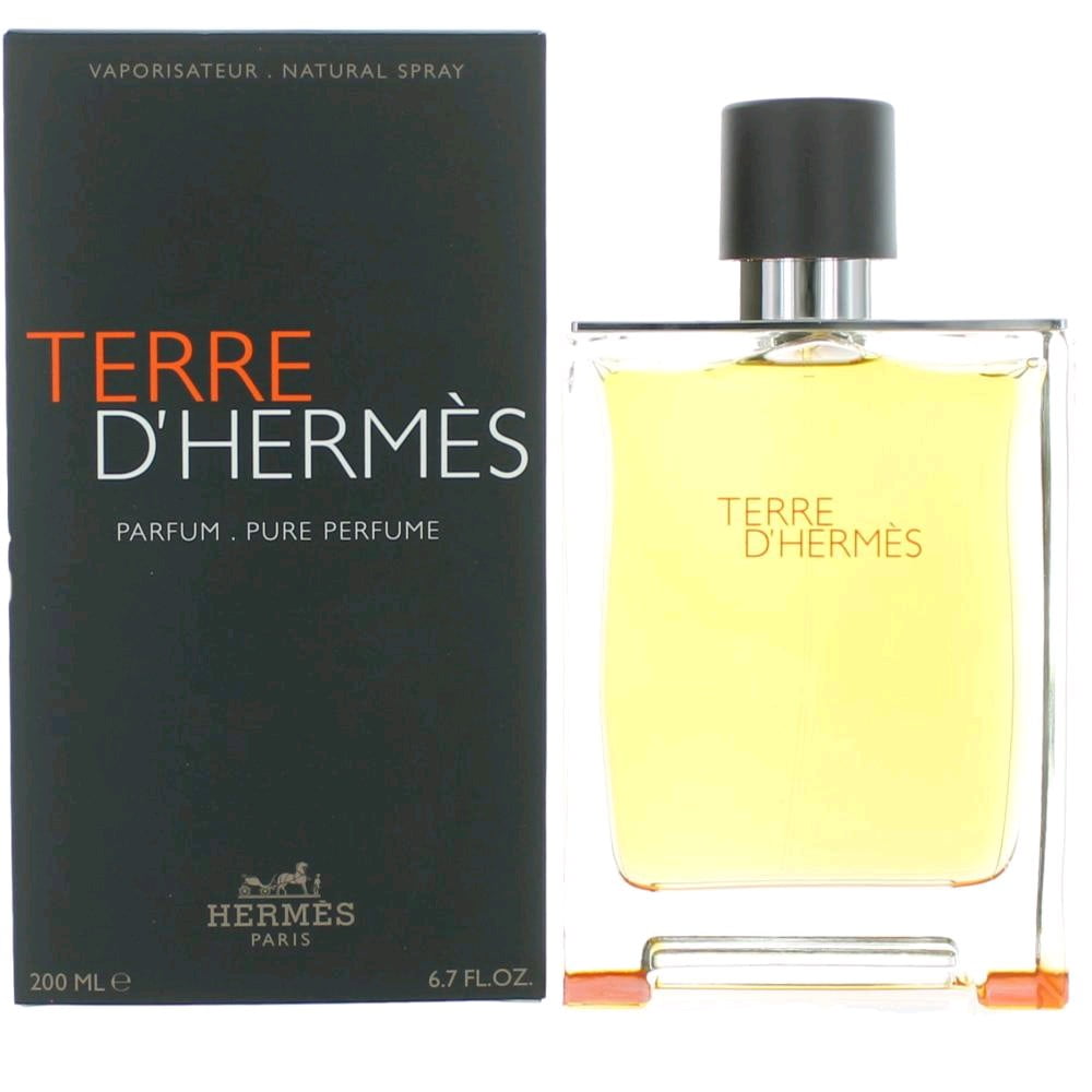 Hermes Terre D'Hermes, 6.7 oz Pure Parfum Cologne Spray for Men