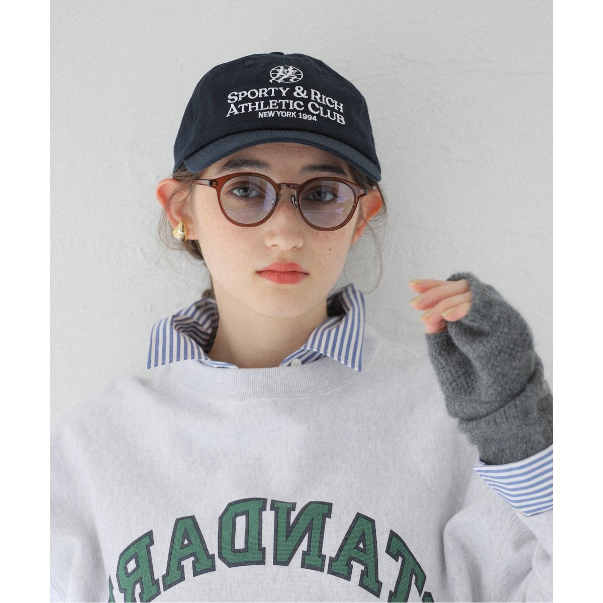 Sporty & Rich /スポーティアンドリッチ】ATHLETIC CLUB HAT：キャップ