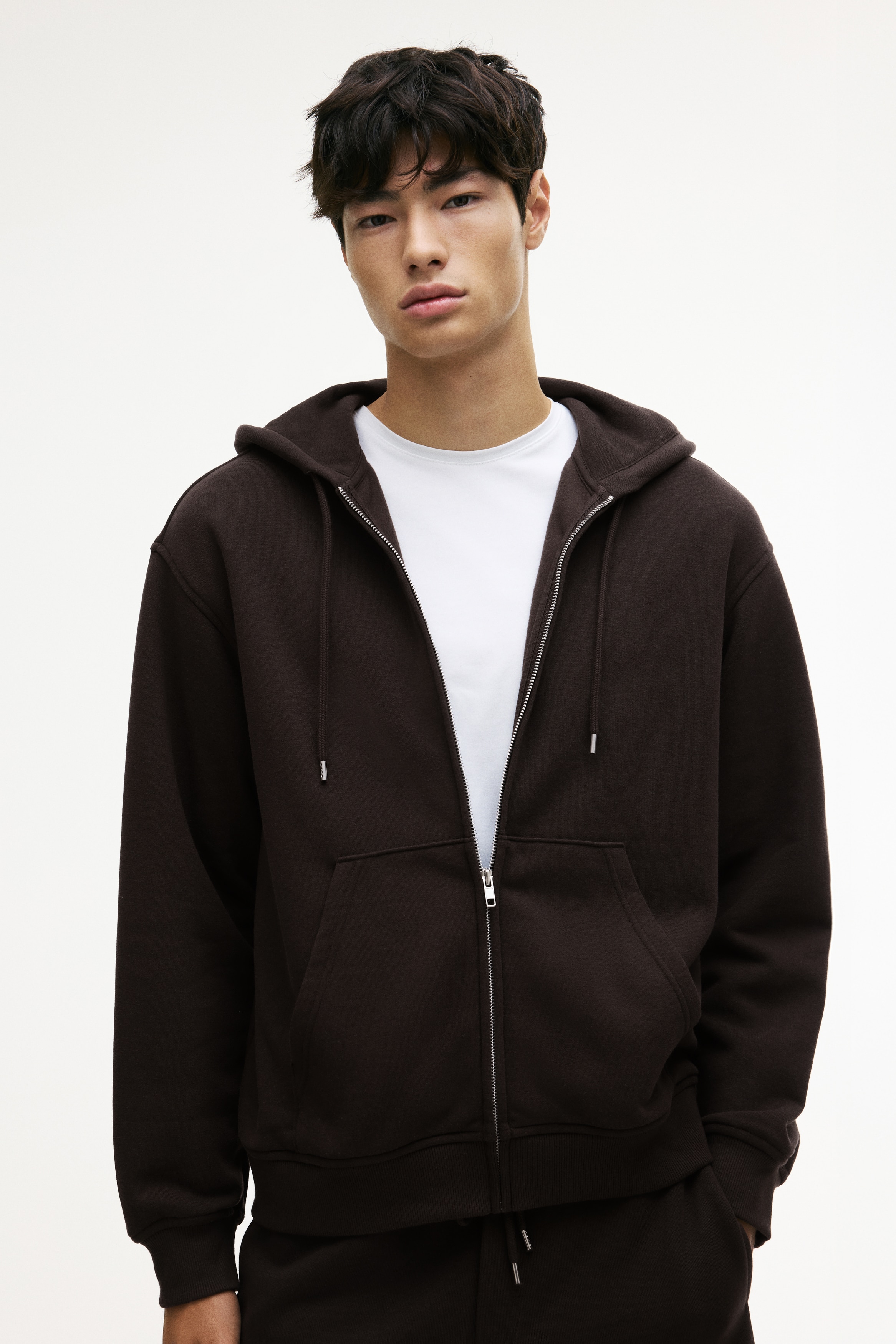 Loose-Fit Hooded Jacket - Brown - Men | H&M US