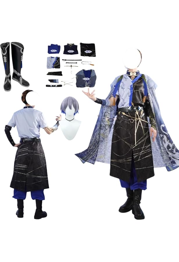 Amazon.co.jp: [DOKITOKI] 小柳ロウ コスプレ 衣装 Vtuber 小物付き