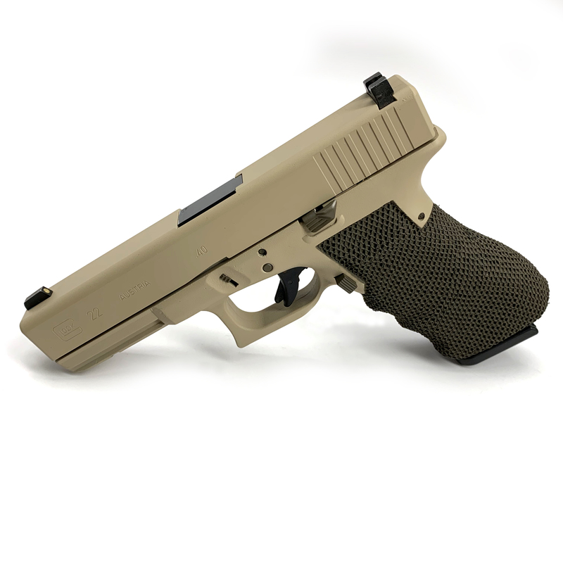 Glock 22 Handgun with a Cerakote H-199 and H-226 Finish by JASON