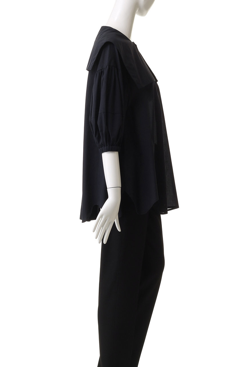 ENFOLD(エンフォルド)｜SAILOR-COLOR BLOUSE/ブラウス/ブラック の通販