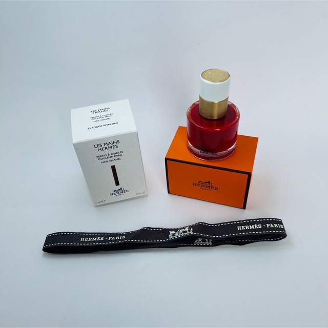 HERMES - 【完売色】エルメス 75 ルージュ・アマゾン レ•マン•エルメス