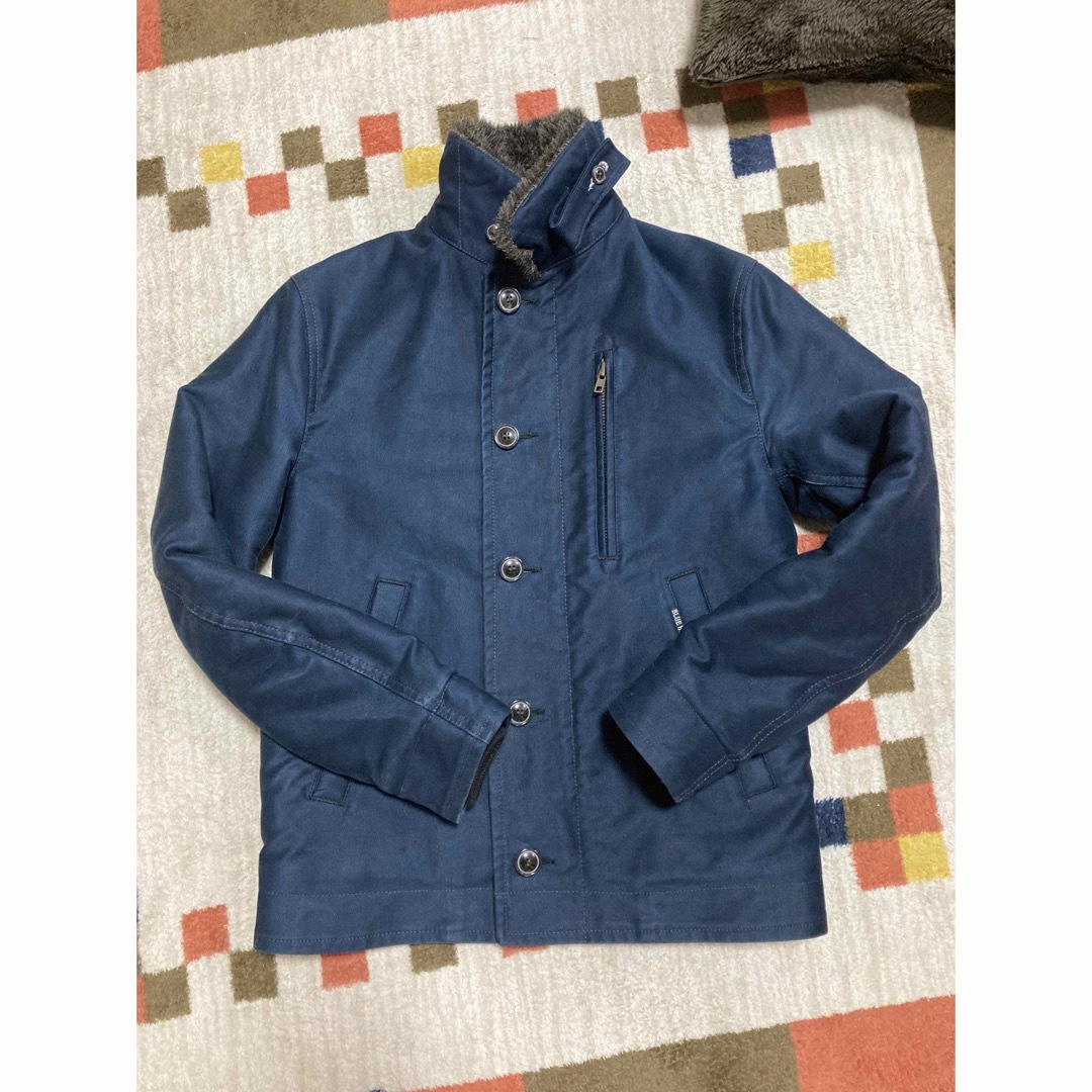 BLUE BLUE - 美品ハリラン／ブルーブルー裏ボアジャーマンクロスデッキ