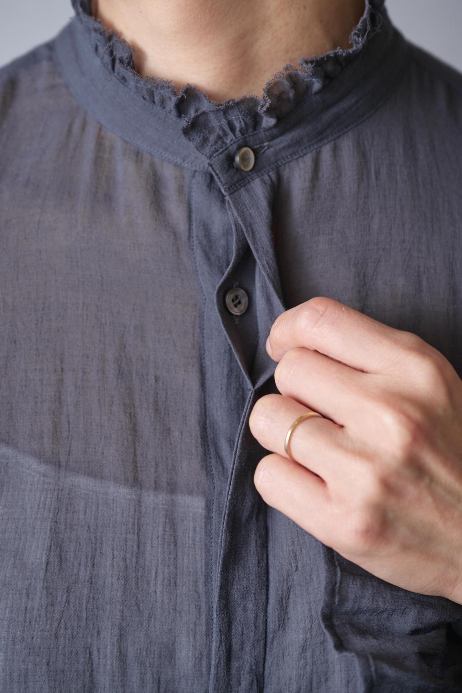 suzuki takayuki bishop-sleeve blouse（S231-07） - poooL (online shop)