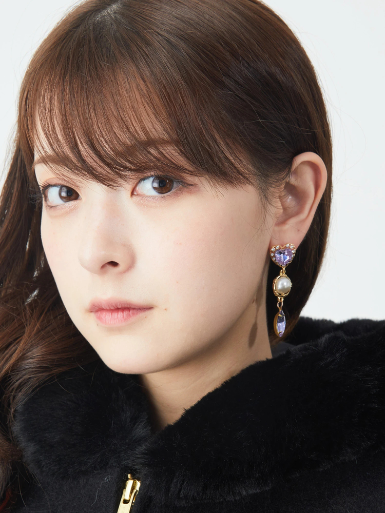 キラキラビジューピアス - Ank Rouge(アンクルージュ)のピアス