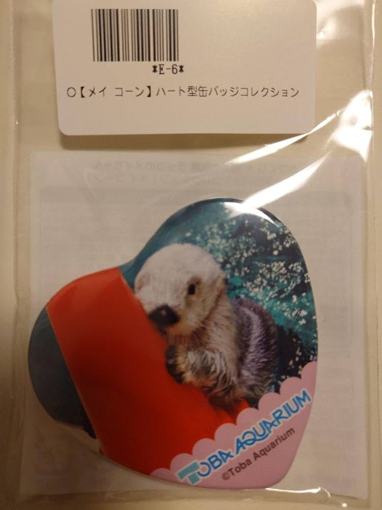 Amazon.co.jp: カプくじ 鳥羽水族館 ラッコ 缶バッジ X : ペット用品