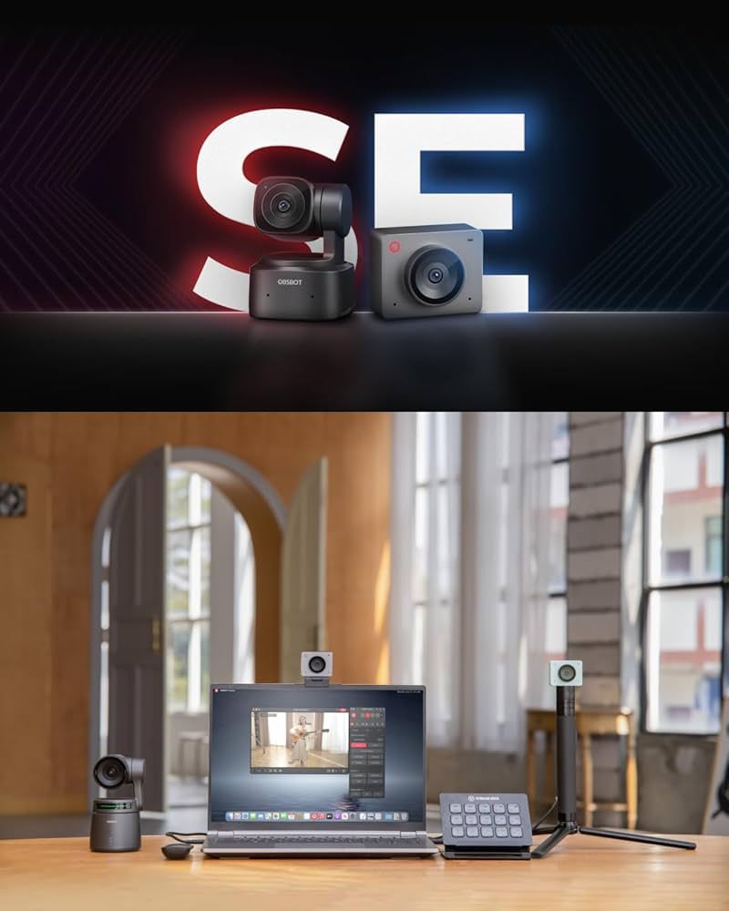 Amazon.com: OBSBOT Meet SE Al-Powered Webcam—Ultra HDR,1080p