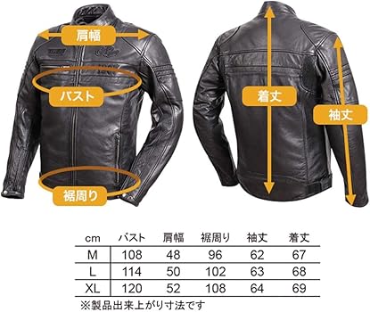 Amazon.co.jp: [デグナー] レザー ジャケット プロテクター標準装備