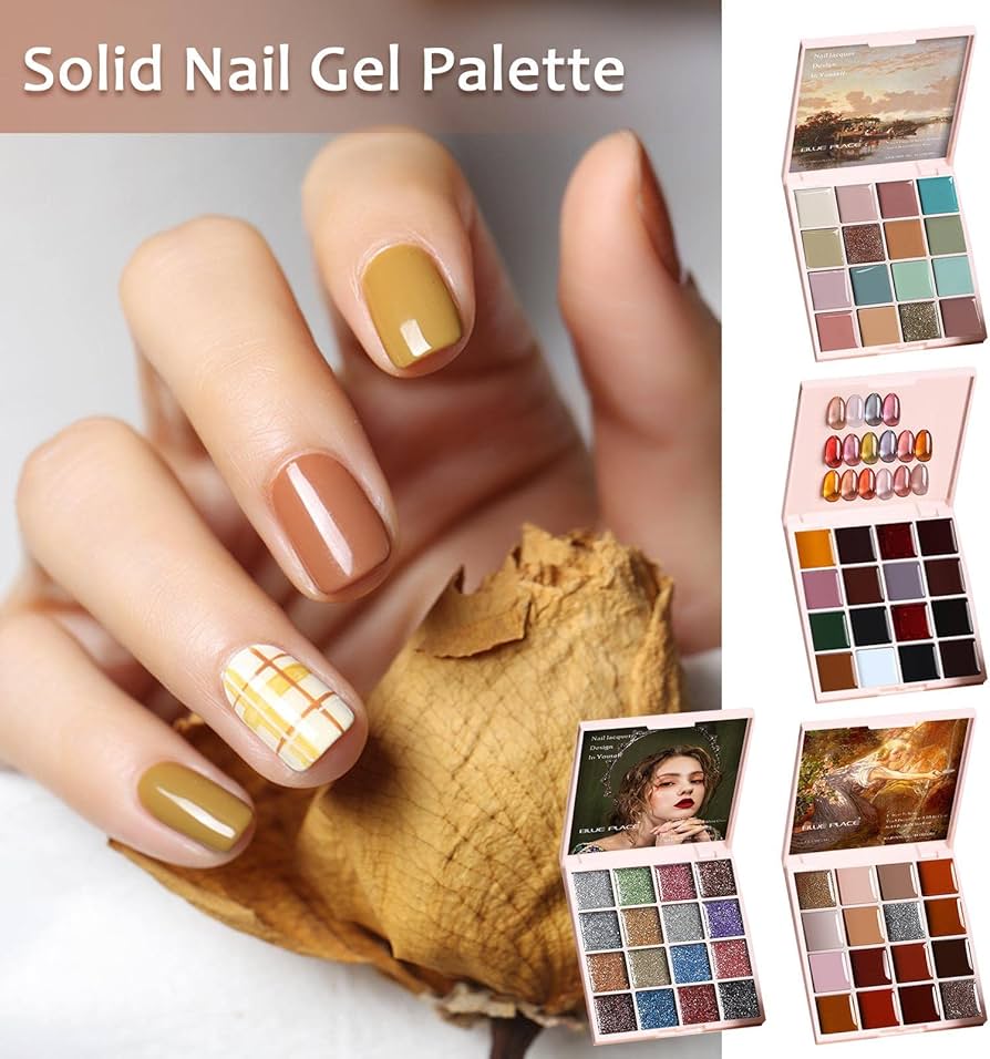 Amazon.co.jp: Allystyle ネイルジェル パレット 16色 ジェルネイル