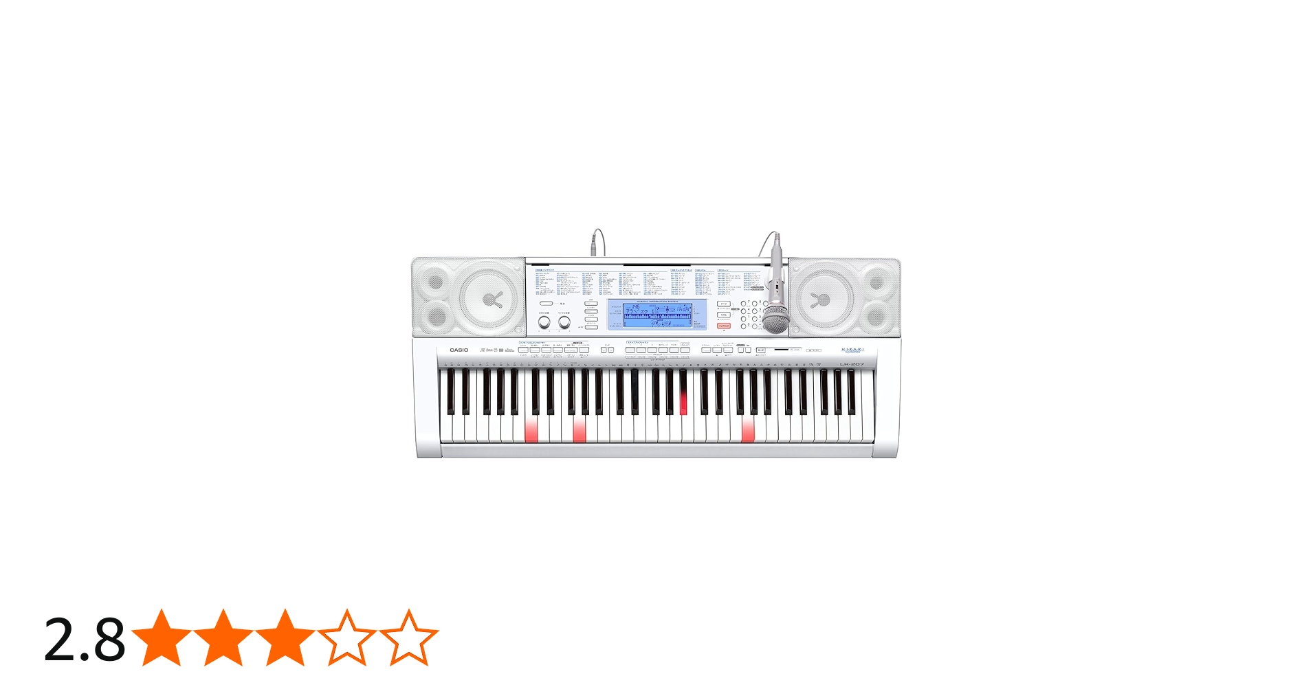 Amazon.co.jp: CASIO 光ナビゲーションキーボード(61鍵盤) LK-207 LK