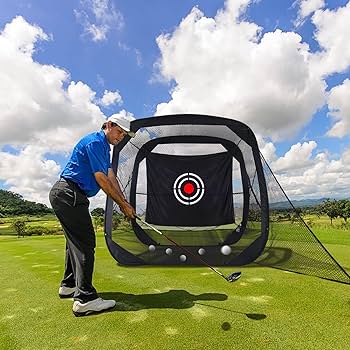 Amazon.co.jp: FLITURE ゴルフネット 練習用 ポップアップ式 2.1x2