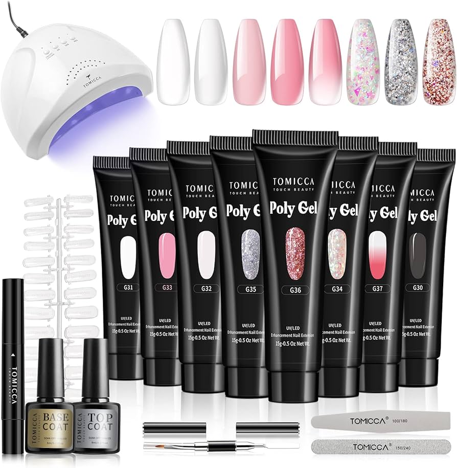Amazon | TOMICCA ポリジェル セット 長さだし ジェルネイル カラー