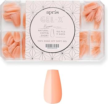 Amazon.com: Apres Neutrals Gel-X Emma Box Of Nail Tips, 11 Sizes