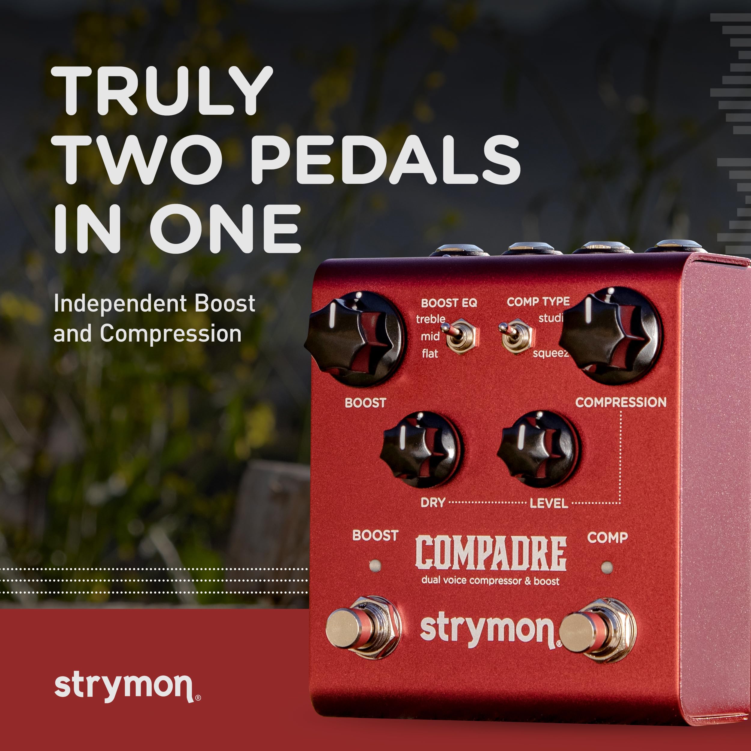 Amazon | Strymon 「COMPADRE」デュアル ボイス コンプレッサー