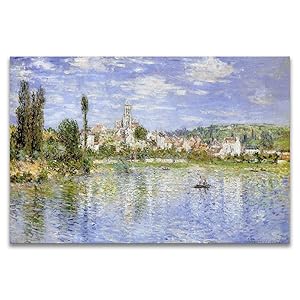Amazon.co.jp: クロード・モネ アートパネル 油絵 セーヌ川 絵画 複製