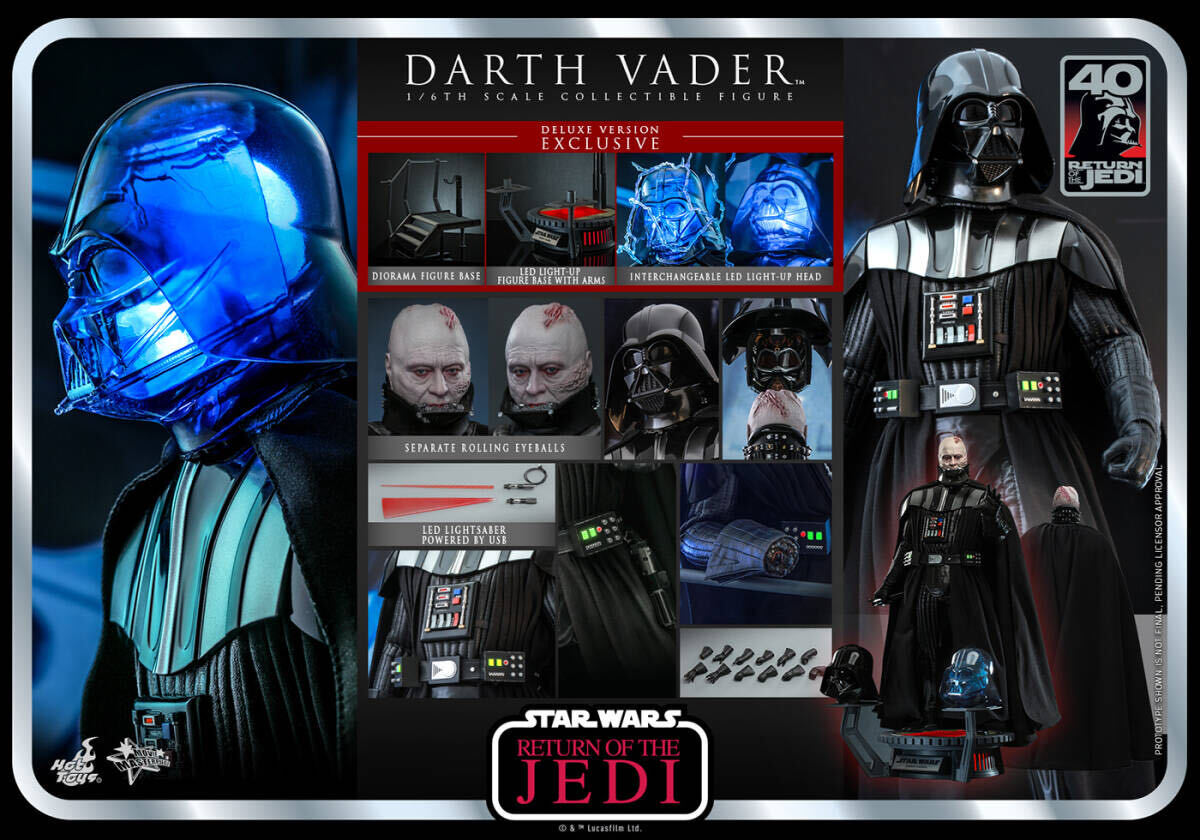 ホットトイズ 1/6 スター・ウォーズ ジェダイの帰還 ダース・ベイダー