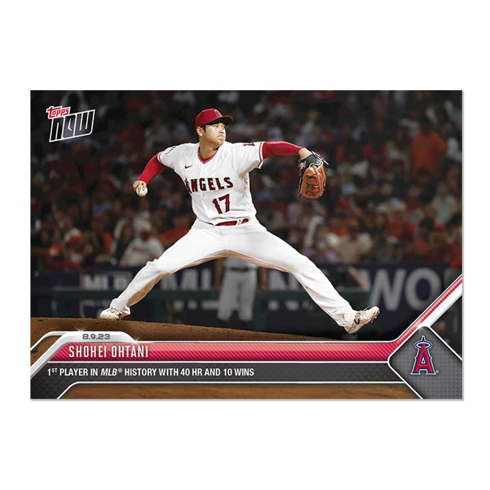 大谷翔平 #683 MLBで史上初となる10勝、40本塁打を達成した記念カード