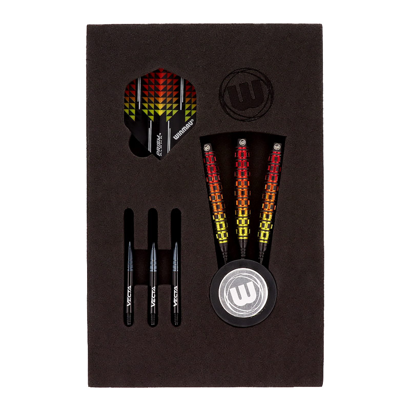 Winmau Firestorm Flame ダーツ 20g Winmau Firestorm Flame Tapered Soft Tip Darts - 20gm