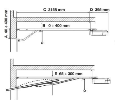 Kit automatizare usa de garaj NICE Spider 800W, 800N, Wi-Fi