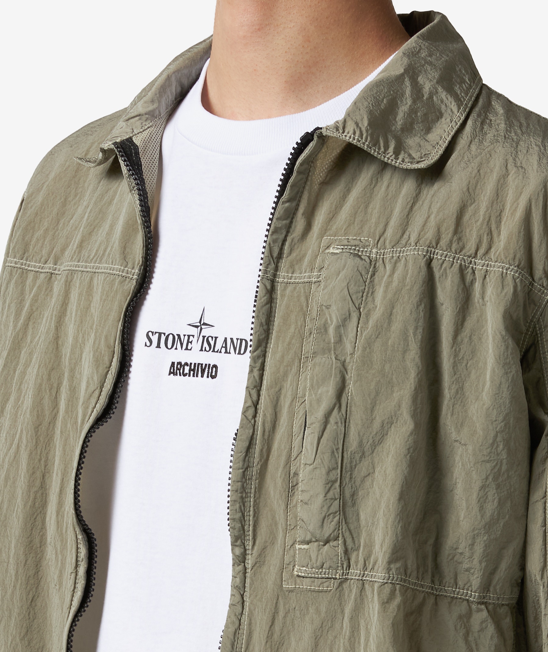 Stone Island Overshirt Jacket in Blue | SVD USA