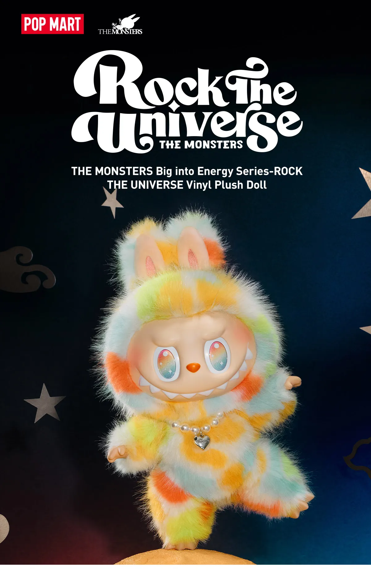 THE MONSTERS Big into Energy Series-ROCK THE UNIVERSE Vinyl Plush
