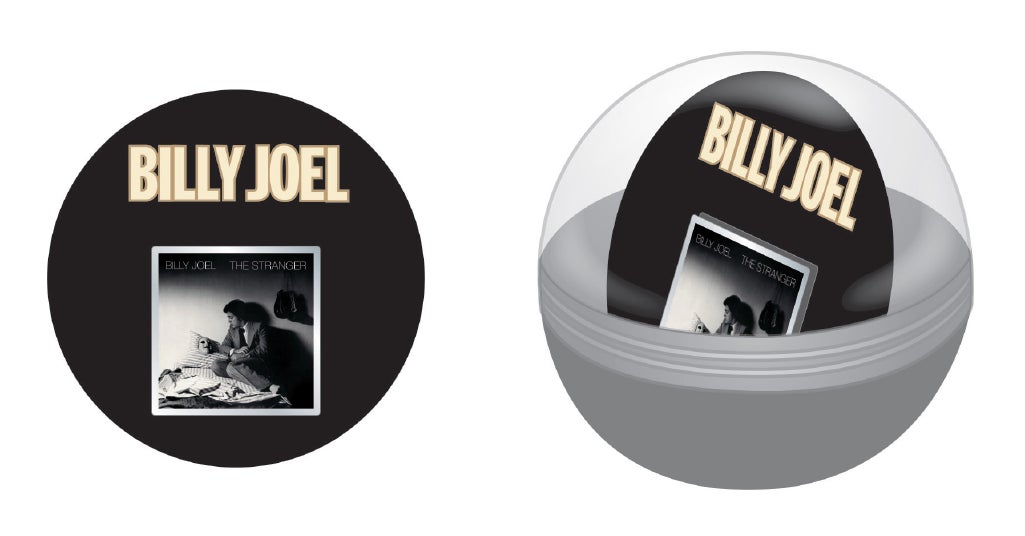 アーティストのアルバムジャケットやロゴをデザインしたピンズカプセル