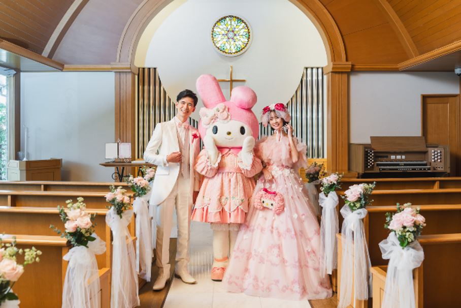 ホテルプラザ神戸 マイメロディのオリジナルドレスで叶える甘い苺の