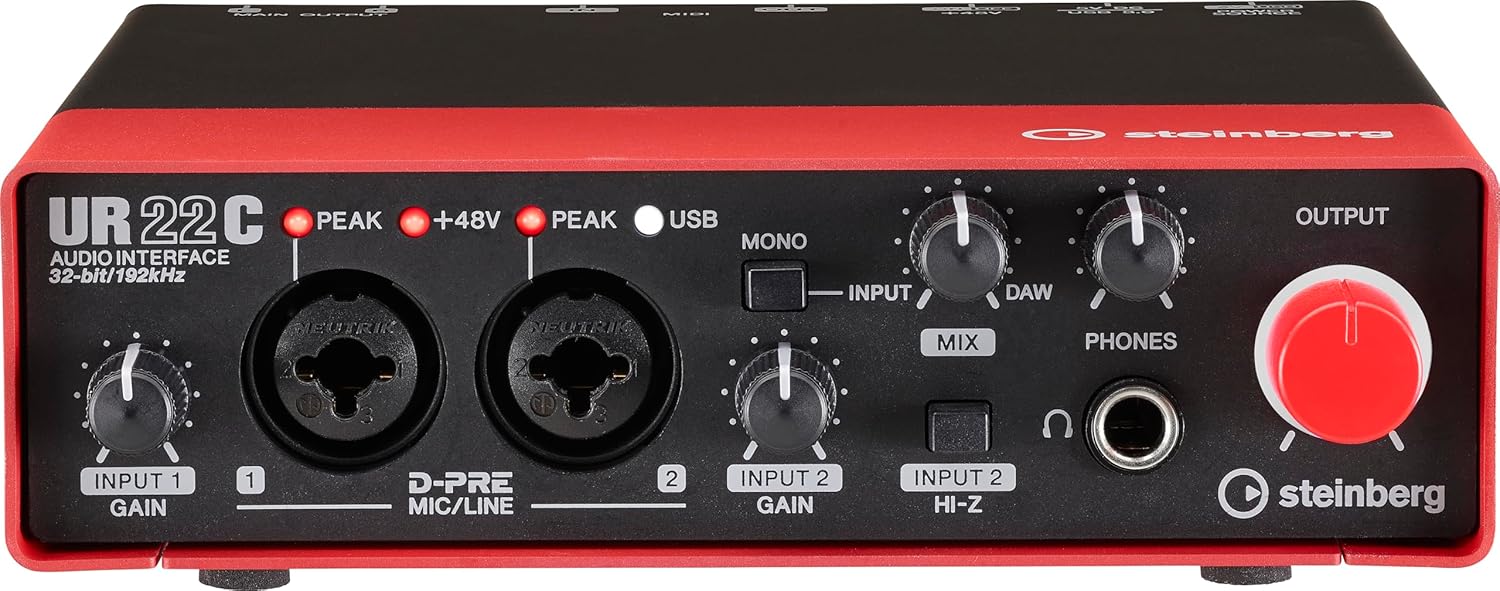 Steinberg UR22C Review: Compact USB-C Interface with DSP and MIDI