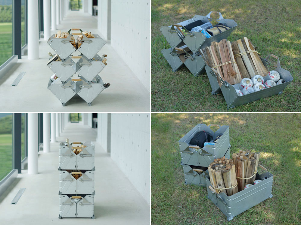 シェルフコンテナ 25 (UG-025G)｜頑丈で変形自在なアウトドア