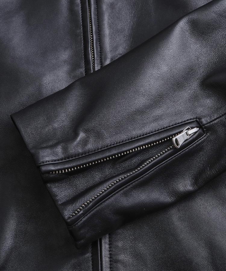 本革】ラムレザーシングルライダース（ブルゾン/ジャンバー） | tk