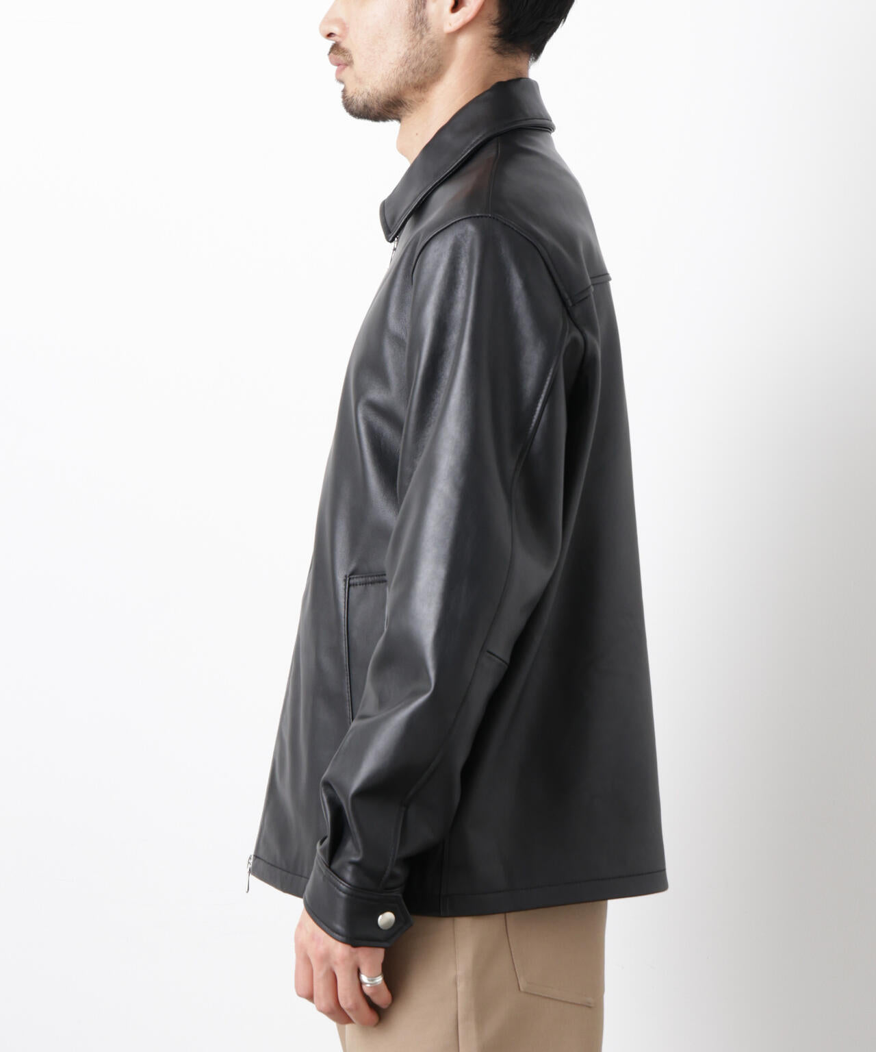 レザーシングルライダースジャケット