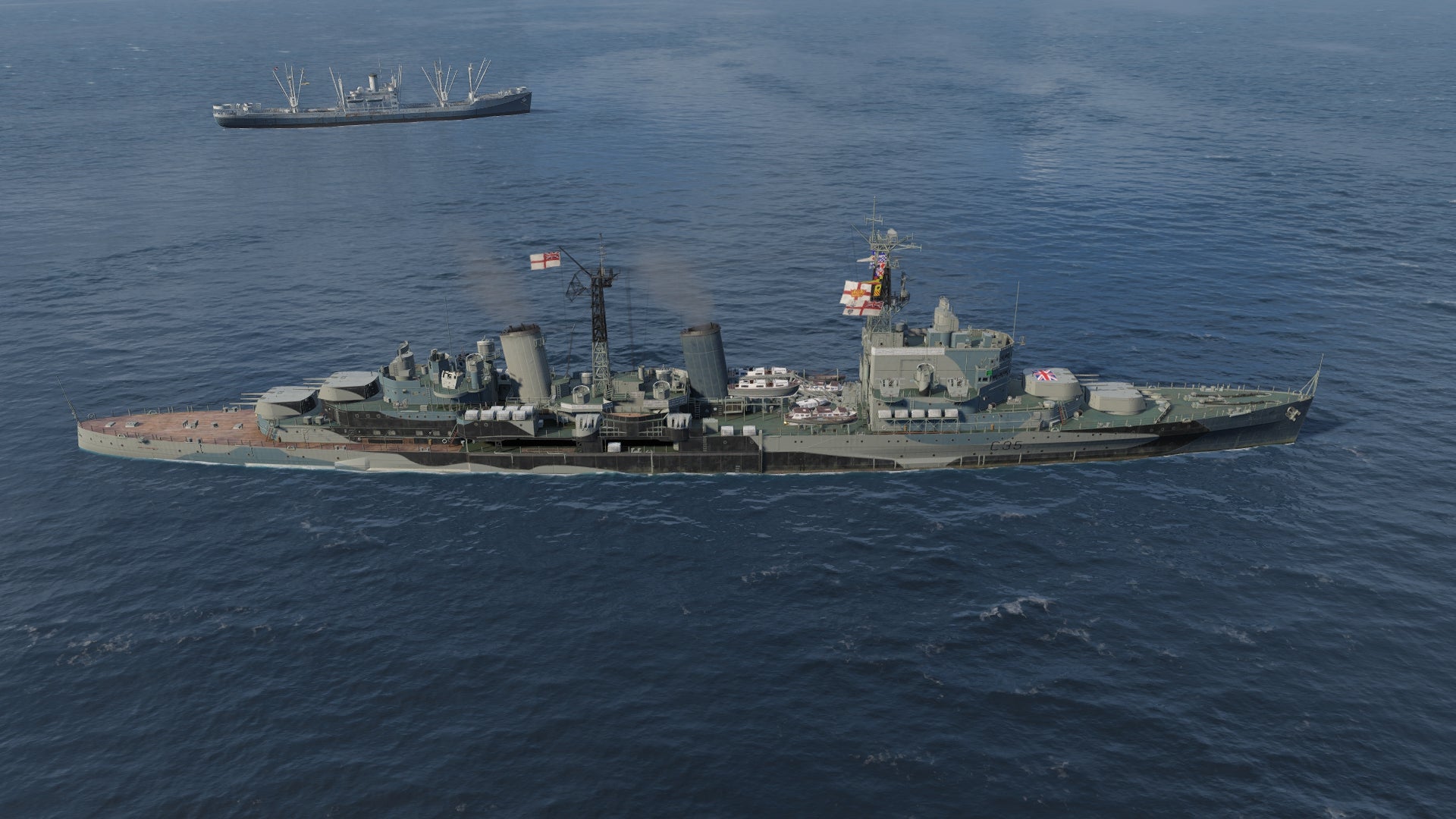 WoWs EU鯖「英巡T7ベルファスト」の巻 | シミュレーション
