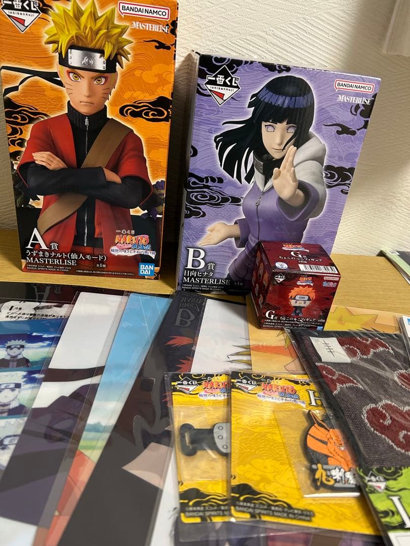 一番くじ NARUTO 日向ヒナタ うずまきナルト フィギュアセット＋おまけ