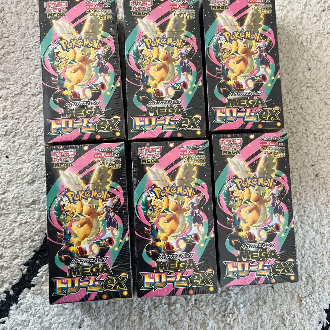 MEGAドリーム　メガドリームex box シュリンク付き　　6box ポケモンカードゲーム メガドリームEX シュリンク付き 6BOX｜Yahoo