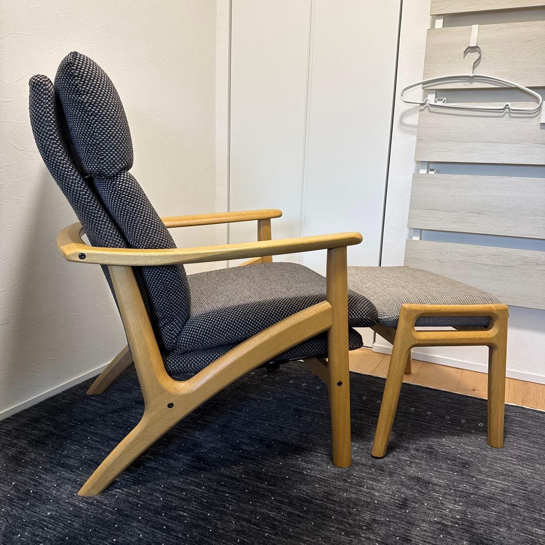 浜本工芸リクライニングチェア&スツール 各地の名工房 Hamamoto kogei 浜本工芸 No.8000 リクライニングチェア