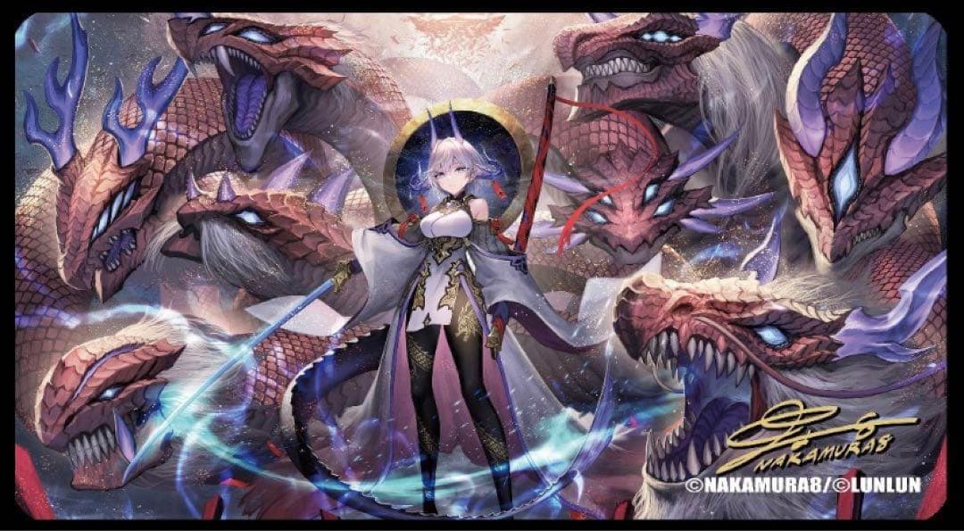 中村エイト先生 オリジナルプレイマット 九頭龍 ☆新作☆中村エイト先生☆描き下ろし☆九頭龍フルアート☆プレイマット