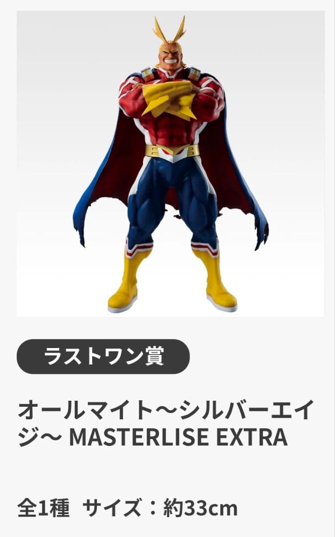 一番くじ 僕のヒーローアカデミア ラストワン賞 フィギュア 未開封 1点