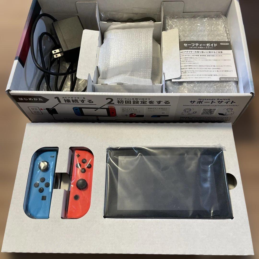 【使用回数少】Nintendo Switch ネオンブルー/ネオンレッド 本体