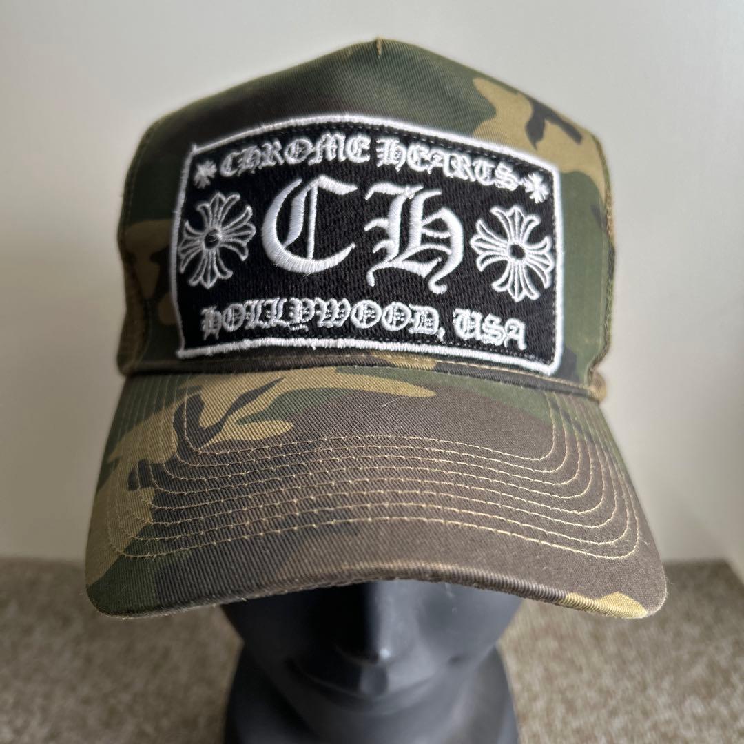 CHROME HEARTS 迷彩トラッカーキャップ