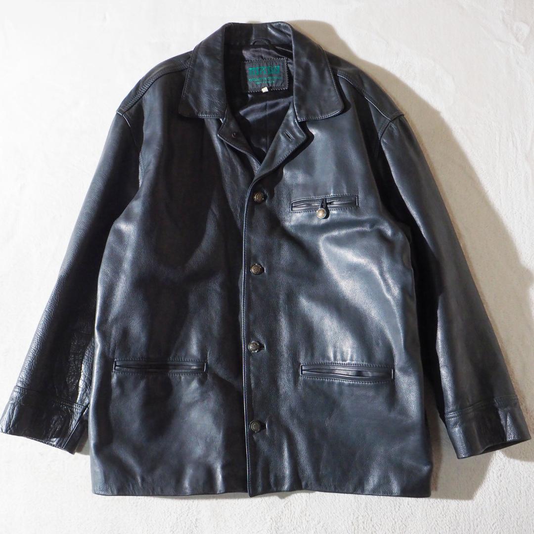 イングランド製 マブ MABU レザーコート カーコート 肉厚 XL～XXL相当 STEVEN ALAN（スティーブンアラン） コート ジャケット シボ シープ