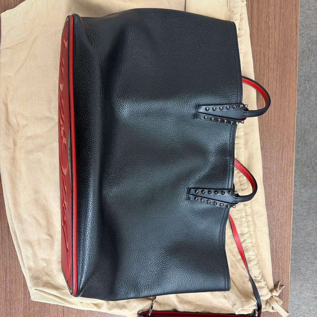 スタッズ付き黒レザートートバッグ URBAN RESEARCH（アーバンリサーチ） トートバッグ スタッズミニトート