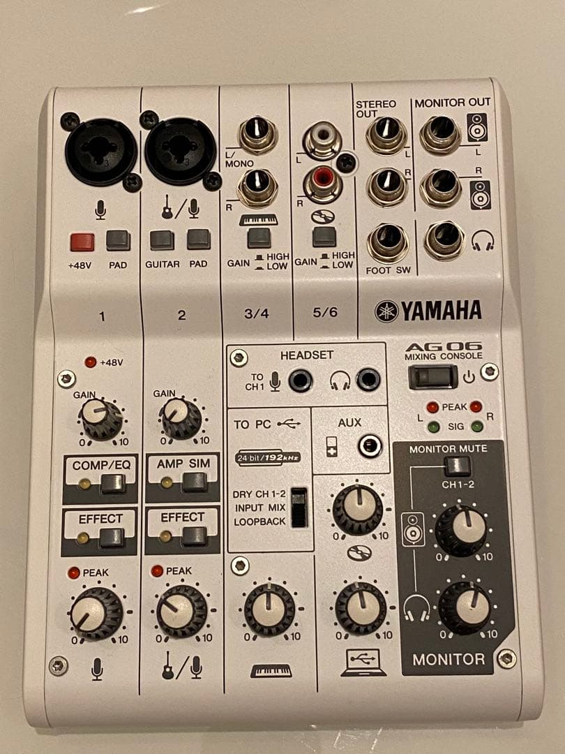 YAMAHA AG06 オーディオインターフェイス