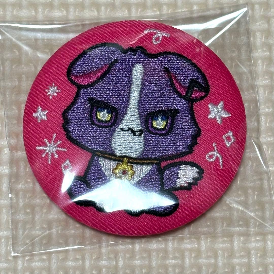 渡会雲雀 むらさきのこ にじさんじ IMPACT 刺繍缶バッジ わんにゃく