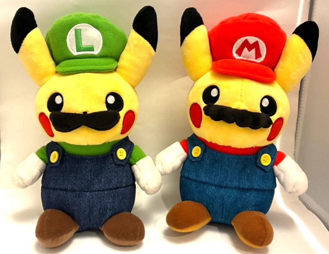 マリオ ルイージ ピカチュウ ぬいぐるみ ポケモンセンター セット ポケモンセンター オリジナルグッズ『マリオピカチュウ』誕生！ 詳細
