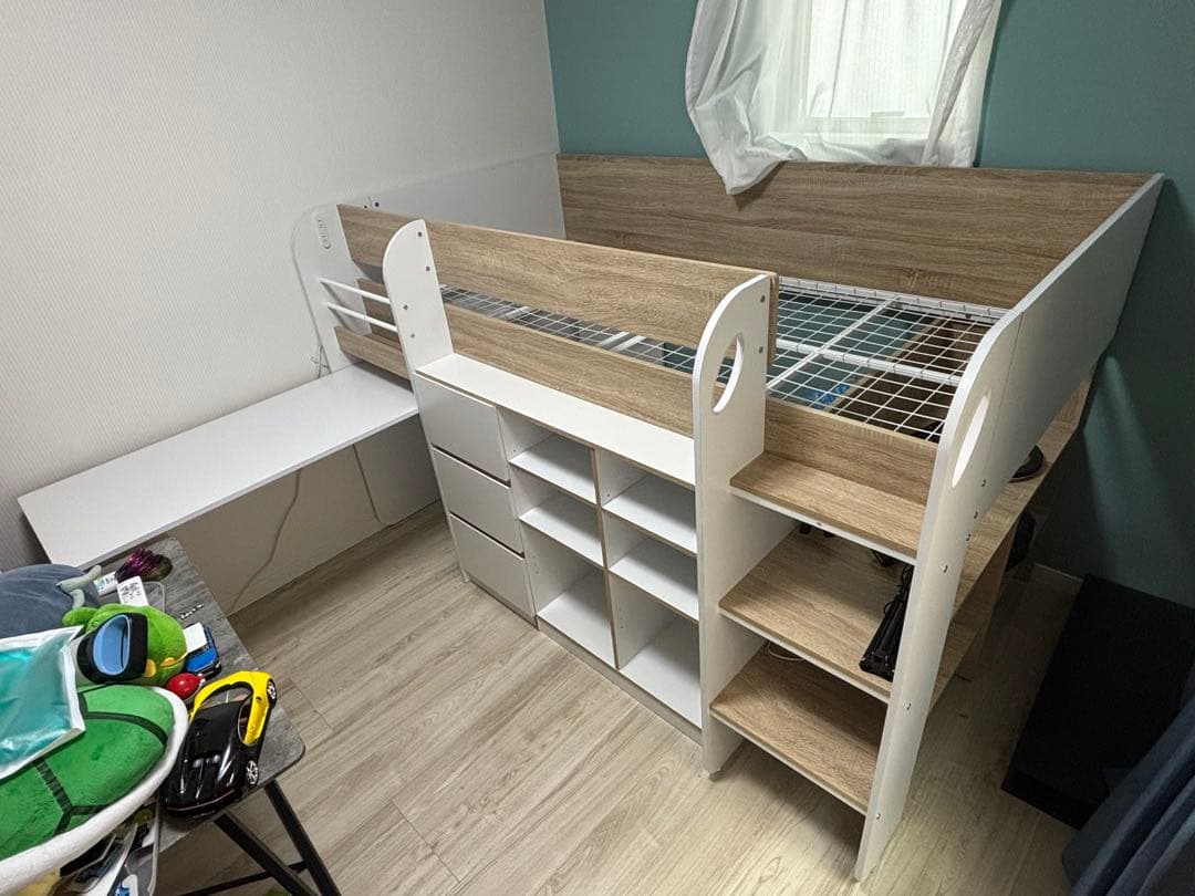 ロフトベッド シングルサイズ 引き出し付き BTM 【シングルサイズ】ロフトベッド シングルベッド パイプベッド